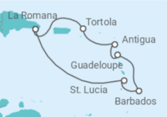 Saint Lucia, Barbados, Guadeloupe, Antigua And Barbuda, British Virgin Islands Cruise itinerary  - Costa Cruises