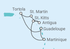 British Virgin Islands, Sint Maarten, Antigua And Barbuda, Martinique Cruise itinerary  - Costa Cruises