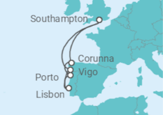 Spain, Portugal, Guernsey Cruise itinerary  - PO Cruises