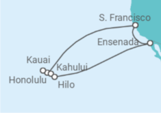 Hawaiian Islands +Flights +Hotel in San Francisco Cruise itinerary  - Princess Cruises