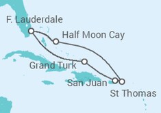 The Bahamas, Puerto Rico, Virgin Islands Cruise itinerary  - Holland America Line