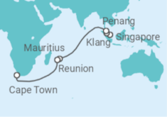 Malaysia, Mauritius Cruise itinerary  - PO Cruises