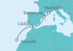 Marseille to Tenerife Cruise itinerary  - Costa Cruises