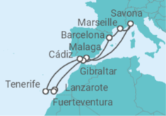 Italy, Spain, Gibraltar Cruise itinerary  - Costa Cruises