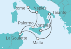 Italy, Malta, Tunisia Cruise itinerary  - Costa Cruises