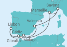 Spain, Portugal, Gibraltar, Italy Cruise itinerary  - Costa Cruises