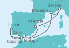France, Spain, Portugal, Gibraltar Cruise itinerary  - Costa Cruises