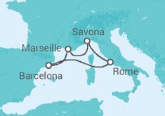 Italy, Spain, France Cruise itinerary  - Costa Cruises