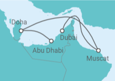 Dubai to Abu Dhabi Cruise & Stay +Flights Cruise itinerary  - Costa Cruises