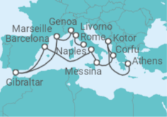 Athens (Piraeus) to Civitavecchia (Rome) Cruise itinerary  - Princess Cruises