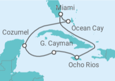 Mexico, Cayman Islands, Jamaica Cruise itinerary  - MSC Cruises