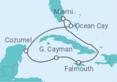 Jamaica, Grand Cayman & Mexico All Incl. Fly-Cruise Cruise itinerary  - MSC Cruises