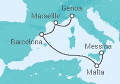 Malta, Spain, France All Inc. Cruise itinerary  - MSC Cruises
