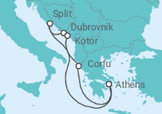 Croatia, Montenegro, Greece Cruise itinerary  - Virgin Voyages