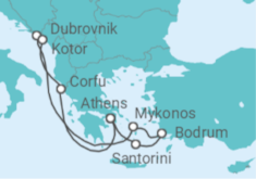 Greece, Turkey, Croatia, Montenegro Cruise itinerary  - Virgin Voyages