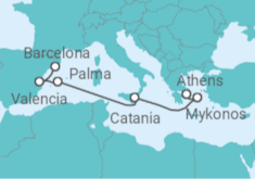 Greece, Italy, Spain Cruise itinerary  - Virgin Voyages