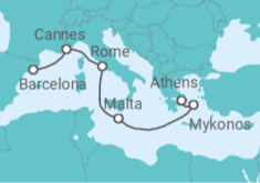 France, Italy, Malta, Greece Cruise itinerary  - Virgin Voyages