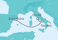 Barcelona to Rome Cruise itinerary  - MSC Cruises