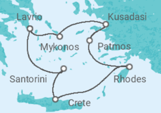 Iconic Aegean Cruise itinerary  - Celestyal Cruises