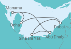 United Arab Emirates, Qatar Cruise itinerary  - Celestyal Cruises