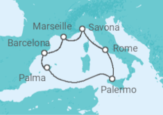 Spain, Italy, France Cruise itinerary  - Costa Cruises