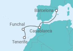 Tenerife to Barcelona Cruise itinerary  - Costa Cruises