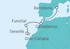 Gran Canaria to Barcelona Cruise itinerary  - Costa Cruises