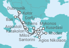 Turkey, Greece, Croatia, Montenegro, Italy Cruise itinerary  - Celestyal Cruises