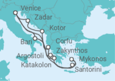 Italy, Greece, Montenegro Cruise itinerary  - Costa Cruises