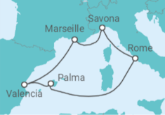 Spain, France, Italy Cruise itinerary  - Costa Cruises