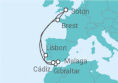 Portugal, Gibraltar, Spain All Inc. Cruise itinerary  - MSC Cruises