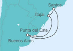 Brazil, Argentina, Uruguay Cruise itinerary  - MSC Cruises