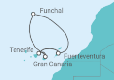 Canary Islands Cruise itinerary  - AIDA