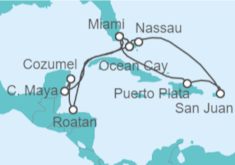 The Bahamas, Puerto Rico, US, Mexico, Honduras All Inc. Cruise itinerary  - MSC Cruises