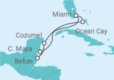 Mexico, Belize Cruise itinerary  - MSC Cruises