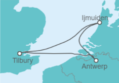 Amsterdam & Antwerp Mini Cruise Cruise itinerary  - Ambassador Cruise Line