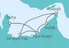 The Emirates & Sir Bani Yas from Qatar Cruise itinerary  - Celestyal Cruises