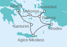 GREECE CRUISE: SANTORINI, CRETE & MYKONOS Cruise itinerary  - Azamara