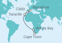 Barcelona to Cape Town Cruise itinerary  - Costa Cruises