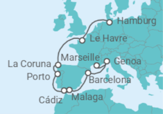 Italy, Spain, Portugal, France Cruise itinerary  - Costa Cruises