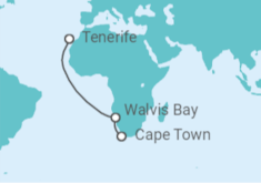 Tenerife to Cape Town Cruise itinerary  - Costa Cruises