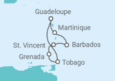 Barbados, Martinique Cruise itinerary  - Costa Cruises