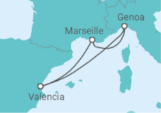 Spain, France Cruise itinerary  - MSC Cruises