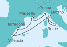 Spain, Italy All Inc. Cruise itinerary  - MSC Cruises