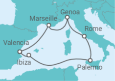 France, Italy, Spain All Inc. Cruise itinerary  - MSC Cruises