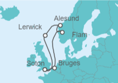 Scotland, Norway & Belgium Cruise itinerary  - MSC Cruises