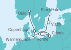 Oslo to Stockholm Cruise with hotel Stays +Flights Cruise itinerary  - MSC Cruises