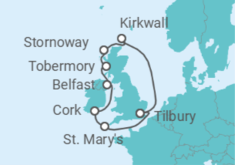 Treasures of the British Isles Cruise itinerary  - Ambassador Cruise Line