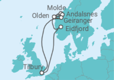 Summertime Fjordland Cruise itinerary  - Ambassador Cruise Line