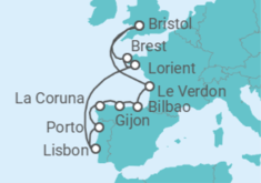 Vistas of France, Spain & Portugal Cruise itinerary  - Ambassador Cruise Line